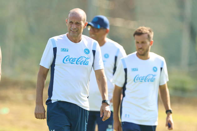 SSC Napoli Training Session Massimiliano Allegri, coach of Napoli, during a training session ahead of the UEFA Champions League 2026 27 at the Napoli training center in Castel Volturno, Italy, on September 8, 2026. Castel Volturno Napoli Italy  Copyright: xCiroxDexLucax originalFilename:deluca-sscnapol260908_npeun