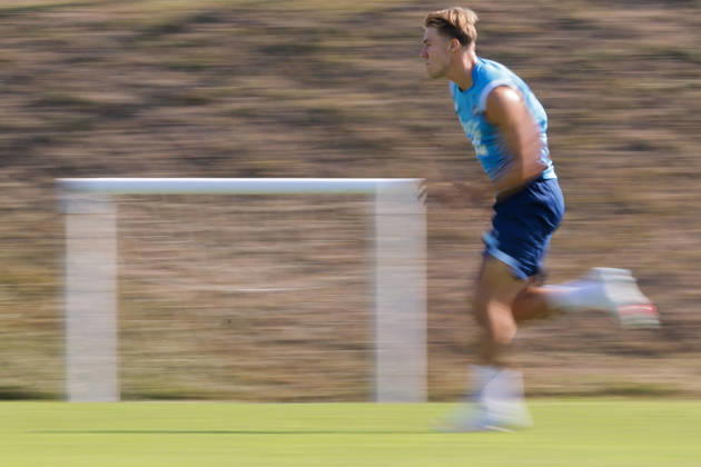 Napoli™s Rasmus Hojlund During training at the SSC Napoli sports center, Champions League Napoli - Arsenal Castel Volturno (CE) on September 08 , 2026 Copyright: xAlessandroxGarofalo LaPressex