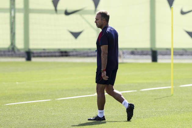September 8, 2026, Sant Joan Despi, Barcelona, Spain: Hansi Flick, head coach during the training day of FC Barcelona, Barca ahead UEFA Champions League 2026 27, football match against Feyenoord at Ciutat Esportiva Joan Gamper on September 08, 2026 in Sant Joan Despi, Barcelona, Spain. FC Barcelona Training And press conference, PK, Pressekonferenz - UEFA Champions League 2026 27  - ZUMAa181 20260908_zaa_a181_006 Copyright: xJavierxBorregox
