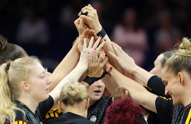 DBB Team beim Mannschaftskreis vor Spielbeginn beim Einschwören Basketball FIBA World Cup Weltmeisterschaft Frauen WM Saison 2026 2027 08.09.2026 DBB Deutschland GER vs Südkorea KOR
