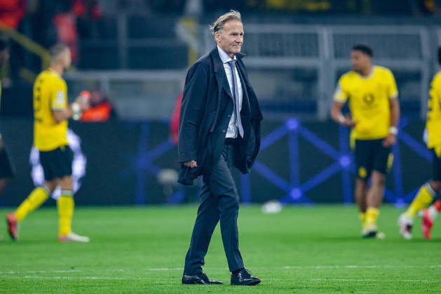 08.09.2026, Fußball, UEFA Championsleague, Borussia Dortmund - FC Villarreal, 1. Spieltag Champions League, Signal Iduna Park, Saison 2026 27: Präsident Hans-Joachim Watzke (BVB & DFL Aufsichtsrat Bundesliga) nach dem Spiel auf dem Spielfeld DFB regulations prohibit any use of photographs as image sequences and or quasi-video. Nordrhein-Westfalen Deutschland