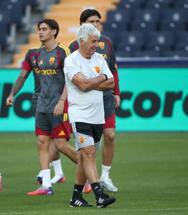 SOCCER - UEFA Champions League - AS Roma - press conference, PK, Pressekonferenz Photo by IPA ABACAPRESS.COM88325034 - September 9, 2026, Champions League: Press Conference and Roma Training Sessions in Istanbul. Pictured: Gasperini, Pisilli (Photo by Gino Mancini) Istanbul Turkey Copyright: xIPAxSport ABACAx