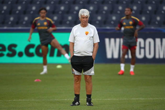SOCCER - UEFA Champions League - AS Roma - press conference, PK, Pressekonferenz Photo by IPA ABACAPRESS.COM88325036 - September 9, 2026 Champions League: Press Conference and Roma Training Sessions in Istanbul. Pictured: Gasperini (Photo by Gino Mancini) Istanbul Turkey Copyright: xIPAxSport ABACAx