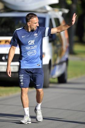 Fotboll, Frankrike, Träning: Franck RIBERY - 12.08.2013 - Entrainement de l Equipe de France Photo: Amandine Noel Icon