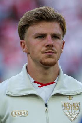 Finn Jeltsch 29 (VfB Stuttgart), VfB Stuttgart vs. Viking Stavanger, Fussball, Maenner, UEFA Champions League, Saison 2026 2027, 1. Spieltag, 09.09.2026 Stuttgart Baden-Wuerttemberg Deutschland