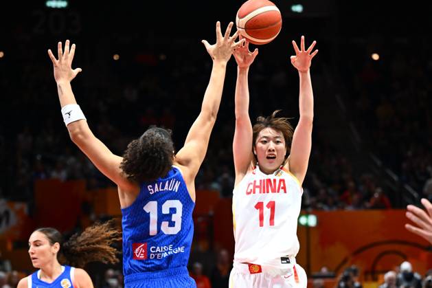 China v France - FIBA Women s Basketball World Cup 2026 Quarter-Final BERLIN, GERMANY - SEPTEMBER 10 : Luo Xinyu forward of China during the FIBA Women s Basketball World Cup quarter final match between China and France in Berlin on September 10, 2026 in Berlin, Germany, 10 09 2026 Berlin Germany  Copyright: xVincentxKalutx