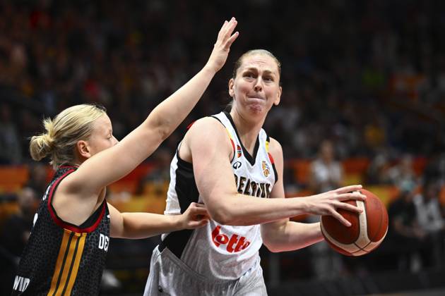 Belgium v Germany - FIBA Women s Basketball World Cup 2026 Quarter-Final BERLIN, GERMANY - SEPTEMBER 10 : Meesseman Emma power forward of Belgium during the FIBA Women s Basketball World Cup quarter final match between Belgium and Germany in Berlin on September 10, 2026 in Berlin, Germany, 10 09 2026 Berlin Germany  Copyright: xVincentxKalutx