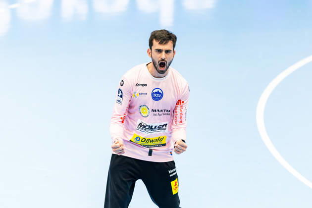 10.09.2026, GER, Handball, Maenner, Saison 26 27, Opel 1.Bl, 4.Spieltag, ThSV Eisenach - SG BBM Bietigheim Matija Spikic (ThSV Eisenach,1) 99817 Eisenach Werner-Assmann-Halle Am Sportp Thueringen Deutschland