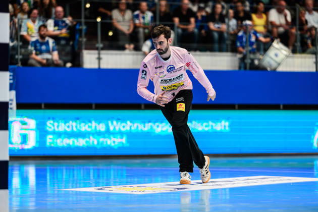 Matija Spikic (ThSV Eisenach, 01) GER, ThSV Eisenach gegen SG BBM Bietigheim, 1. Opel Handballbundesliga, Handball, 4.Spieltag, Saison 2026 2027, 19.00 Uhr, 10.09.2026 GER, ThSV Eisenach gegen SG BBM Bietigheim, 1. Opel Handballbundesliga, Handball, 4.Spieltag, Saison 2026 2027, 19.00 Uhr, 10.09.2026 Eisenach Copyright: xMartinxHerbstx
