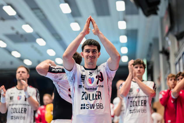 Moritz Strosack (SG BBM Bietigheim, 29) nach dem Spiel. GER, ThSV Eisenach gegen SG BBM Bietigheim, 1. Opel Handballbundesliga, Handball, 4.Spieltag, Saison 2026 2027, 19.00 Uhr, 10.09.2026 GER, ThSV Eisenach gegen SG BBM Bietigheim, 1. Opel Handballbundesliga, Handball, 4.Spieltag, Saison 2026 2027, 19.00 Uhr, 10.09.2026 Eisenach Copyright: xMartinxHerbstx