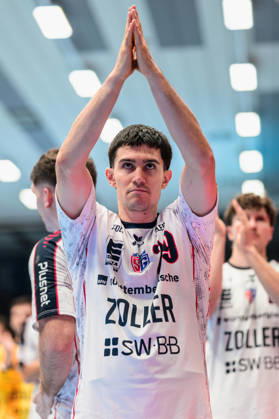 Moritz Strosack (SG BBM Bietigheim, 29) nach dem Spiel. GER, ThSV Eisenach gegen SG BBM Bietigheim, 1. Opel Handballbundesliga, Handball, 4.Spieltag, Saison 2026 2027, 19.00 Uhr, 10.09.2026 GER, ThSV Eisenach gegen SG BBM Bietigheim, 1. Opel Handballbundesliga, Handball, 4.Spieltag, Saison 2026 2027, 19.00 Uhr, 10.09.2026 Eisenach Copyright: xMartinxHerbstx