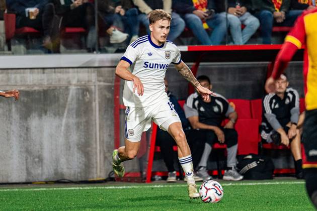 Anderlecht s Marten Winkler pictured during a soccer match between KV Mechelen and RSC Anderlecht, Friday 11 September 2026 in Mechelen, on day 5 of the 2026-2027 Jupiler Pro League first division of the Belgian championship. EMILExWINDAL  x186018999x