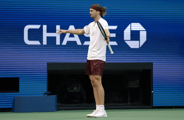 US Open tennis tournament - Day 13 Alexander Zverev of Germany celebrates his victory against Karen Khachanov of Russia during the Men s Singles semi-finals at the US Open Tennis Championships at the USTA Billie Jean King National Tennis Center in Flushing Meadows, New York, USA, 11 September 2026. The 2026 US Open tournament runs from 23 August to 13 September. FLUSHING MEADOWS NEW YORK United States Copyright: xCRISTOBALxHERRERA-ULASHKEVICHx