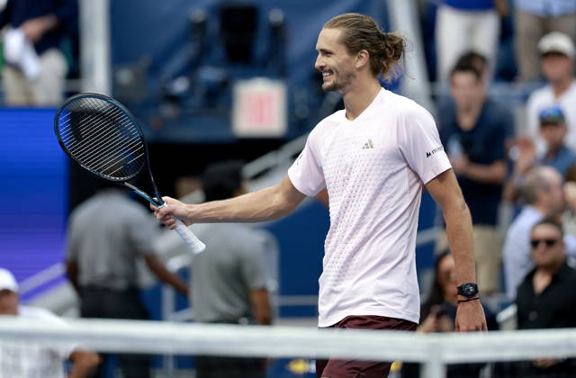 US Open tennis tournament - Day 13 Alexander Zverev of Germany celebrates his victory against Karen Khachanov of Russia during the Men s Singles semi-finals at the US Open Tennis Championships at the USTA Billie Jean King National Tennis Center in Flushing Meadows, New York, USA, 11 September 2026. The 2026 US Open tournament runs from 23 August to 13 September. FLUSHING MEADOWS NEW YORK United States Copyright: xCRISTOBALxHERRERA-ULASHKEVICHx
