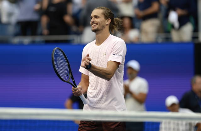 US Open tennis tournament - Day 13 Alexander Zverev of Germany celebrates his victory against Karen Khachanov of Russia during the Men s Singles semi-finals at the US Open Tennis Championships at the USTA Billie Jean King National Tennis Center in Flushing Meadows, New York, USA, 11 September 2026. The 2026 US Open tournament runs from 23 August to 13 September. FLUSHING MEADOWS NEW YORK United States Copyright: xCRISTOBALxHERRERA-ULASHKEVICHx