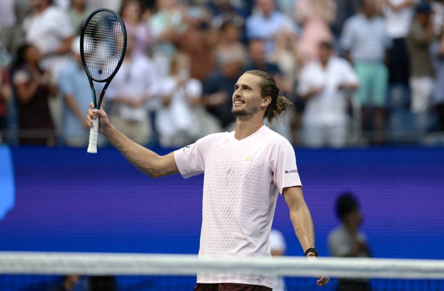 US Open tennis tournament - Day 13 Alexander Zverev of Germany celebrates his victory against Karen Khachanov of Russia during the Men s Singles semi-finals at the US Open Tennis Championships at the USTA Billie Jean King National Tennis Center in Flushing Meadows, New York, USA, 11 September 2026. The 2026 US Open tournament runs from 23 August to 13 September. FLUSHING MEADOWS NEW YORK United States Copyright: xCRISTOBALxHERRERA-ULASHKEVICHx