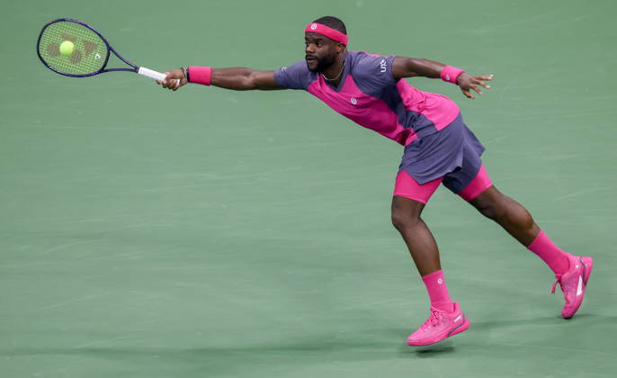 US Open tennis tournament - Day 13 Frances Tiafoe of the US in action against Ben Shelton of the US during their Men s Singles semi-final at the US Open Tennis Championships at the USTA Billie Jean King National Tennis Center in Flushing Meadows, New York, USA, 11 September 2026. The 2026 US Open tournament runs from 23 August to 13 September. FLUSHING MEADOWS NEW YORK United States  Copyright: xBRIANxHIRSCHFELDx