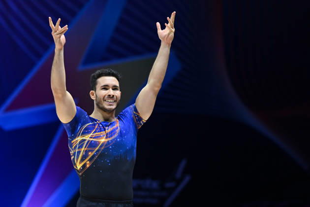 IPA88432243 - Davide NACCI (ITA) during the 19th World Aerobic Gymnastics Championships in Pamplona, Spain, on September 12, 2026  Copyright: xFilippoxTomasi IPAxSportx xx IPA88432243
