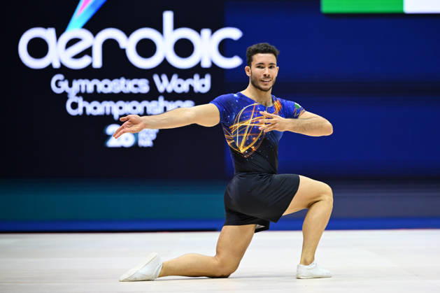 IPA88432275 - Davide NACCI (ITA) during the 19th World Aerobic Gymnastics Championships in Pamplona, Spain, on September 12, 2026  Copyright: xFilippoxTomasi IPAxSportx xx IPA88432275