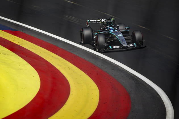 F1 - SPANISH GRAND PRIX 2026 63 RUSSELL George (gbr), Mercedes AMG F1 Team W17, action during the 2026 Formula 1 Spanish Grand Prix, 14th round of the 2026 Formula One World Championship, WM, Weltmeisterschaft from September 11 to 13, 2026 on the Madring, in Madrid, Spain - MadridSpain  Copyright: xXavixBonillax