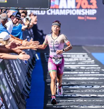 RECORD DATE NOT STATED 2026 IRONMAN 70.3 Weltmeisterschaft Nizza - Bianca Bogen Athleten beim Wettkampf der VinFast IRONMAN 70.3 Weltmeisterschaft 2026 in Nizza, Frankreich. Nizza Promenade des Anglais Alpes-Maritimes Provence-Alpes-Côte d Azur France