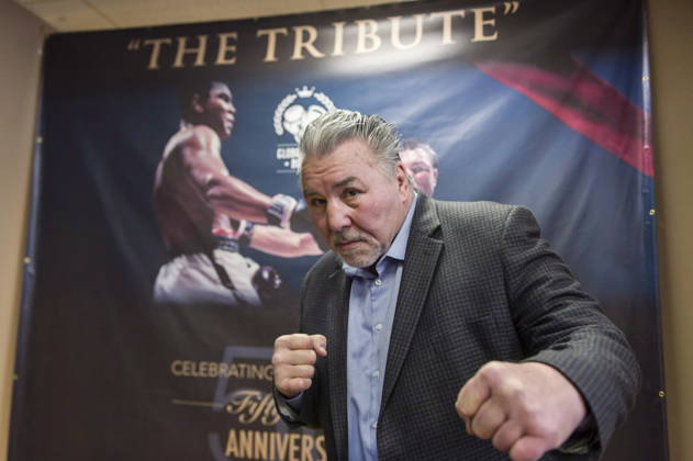 March 11, 2016, Toronto, On, Canada: George Chuvalo poses for a portrait after the announcement in Toronto on Friday, March 11, 2016 of upcoming events commemorating the historic 1966 Muhammad Ali versus George Chuvalo boxing match. Chuvalo Ali 20160311  - ZUMAc35_ 20160311_zaf_c35_134 Copyright: xChristopherxKatsarovx