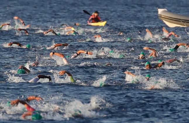 Ironman 70.3 masculin PHOTOPQR NICE MATIN Dylan Meiffret ; Nice ; 13 09 2026 ; Ironman 70.3 masculin, départ natation et, sortie d eau. Vélo départ Nice; September 13, 2026; Men s Ironman 70.3: swim start and swim exit; bike start. Nice France  Copyright: xPHOTOPQR NICExMATIN MAXPPPxDylanxMeiffretx 20260913NIM1625 20260913NIM1625