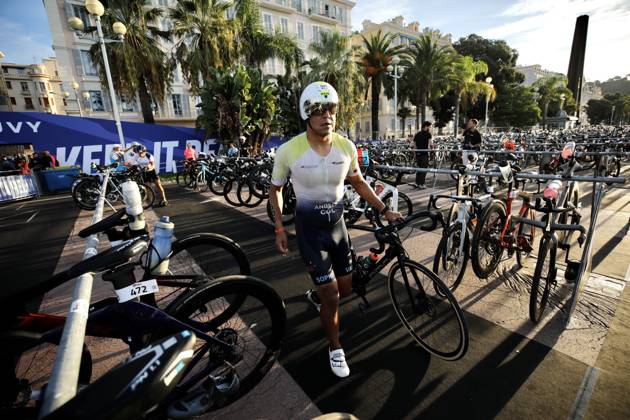Ironman 70.3 masculin PHOTOPQR NICE MATIN Dylan Meiffret ; Nice ; 13 09 2026 ; Ironman 70.3 masculin, départ natation et, sortie d eau. Vélo départ Nice; September 13, 2026; Men s Ironman 70.3: swim start and swim exit; bike start. Nice France  Copyright: xPHOTOPQR NICExMATIN MAXPPPxDylanxMeiffretx 20260913NIM1644 20260913NIM1644