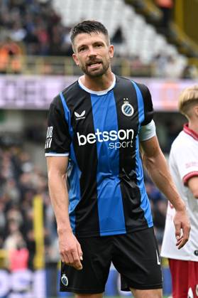 Club s Brandon Mechele is pictured during a soccer match between Club Brugge and Royal Antwerp FC, Sunday 13 September 2026 in Brugge, on day 6 of the 2026-2027 Jupiler Pro League first division of the Belgian championship. MAARTENxSTRAETEMANS x186204160x