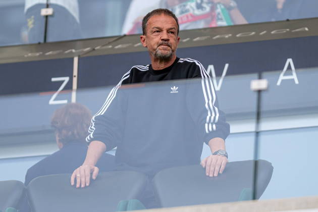 Warszawa 13.09.2026. Football PKO BP Ekstraklasa season 2026 2027 match between Legia Warszawa and Widzew Lodz in Warszawa, Poland --- PKO BP Ekstraklasa sezon 2026 2027 mecz Legia Warszawa - Widzew Lodz Persons Shown : Fredi Bobic Fot. Kai Taller Arena Akcji NEWSPIX.PL --- newspix.pl POLAND OUT! 