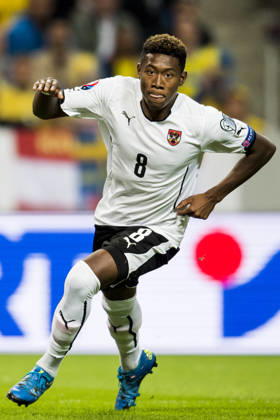 Österrikes David Alaba under fotbollsmatchen i EM-kvalet mellan Sverige och Österrike den 8 september 2015 i Stockholm. Stockholm Sverige Copyright: xPetterxArvidsonx