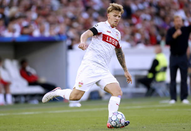 JELTSCH Finn Team VfB Stuttgart UEFA Champions League Saison 2026 - 2027 Spiel VfB Stuttgart - Viking FK am 09.09.2026 in Stuttgart DFL REGULATIONS PROHIBIT ANY USE OF PHOTOGRAPHS as IMAGE SEQUENCES and or QUASI-VIDEO Copyright: xLacixPerenyix