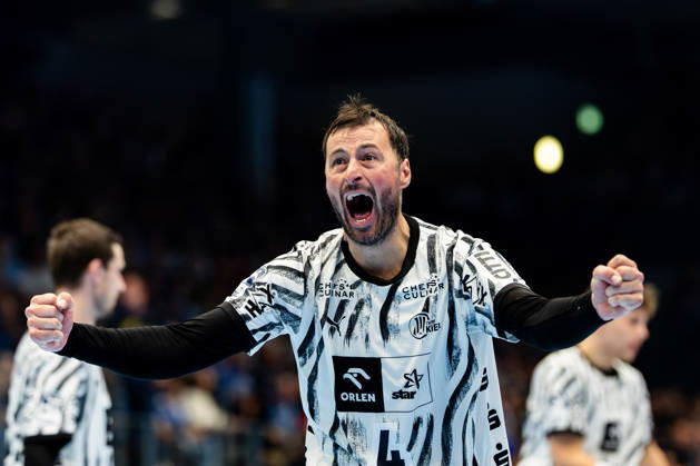 18.09.2026, GER, Handball, Maenner, Saison 26 27, Opel 1.Bl, 5.Spieltag, ThSV Eisenach - THW Kiel Domagoj Duvnjak (THW Kiel) 99817 Eisenach Werner-Assmann-Halle Am Sportp Thueringen Deutschland
