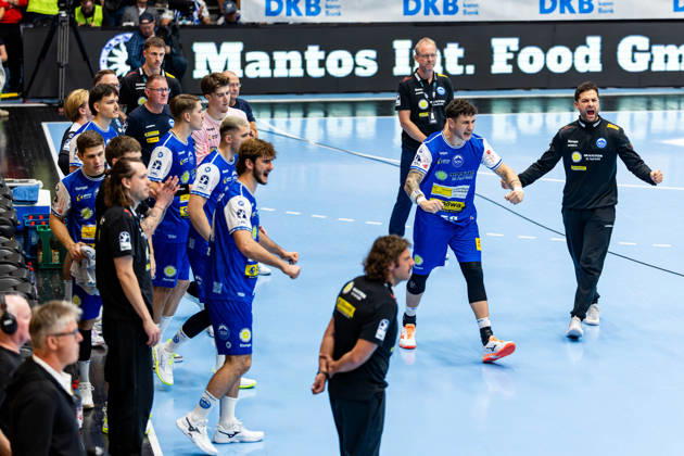 18.09.2026, GER, Handball, Maenner, Saison 26 27, Opel 1.Bl, 5.Spieltag, ThSV Eisenach - THW Kiel Stanislaw Gorobtschuk (ThSV Eisenach, Torwarttrainer), Justin Kurch (ThSV Eisenach,52) 99817 Eisenach Werner-Assmann-Halle Am Sportpark Thueringen Deutschland