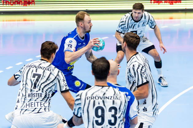 18.09.2026, GER, Handball, Maenner, Saison 26 27, Opel 1.Bl, 5.Spieltag, ThSV Eisenach - THW Kiel Dominik Solak (ThSV Eisenach,30) 99817 Eisenach Werner-Assmann-Halle Am Sportpark Thueringen Deutschland