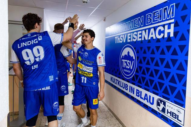 18.09.2026, GER, Handball, Maenner, Saison 26 27, Opel 1.Bl, 5.Spieltag, ThSV Eisenach - THW Kiel Gian Attenhofer (ThSV Eisenach,11) 99817 Eisenach Werner-Assmann-Halle Am Sportpark Thueringen Deutschland