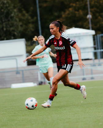20.09.2026, xhfmx, Fußball 2. Frauen Bundesliga, Eintracht Frankfurt II - Hertha BSC Amira Marlene Dahl (Eintracht Frankfurt U20) Frankfurt
