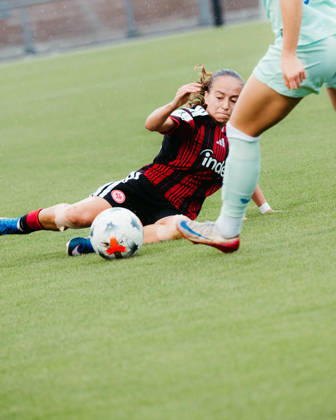20.09.2026, xhfmx, Fußball 2. Frauen Bundesliga, Eintracht Frankfurt II - Hertha BSC Ela Demirbas (Eintracht Frankfurt U20) Frankfurt