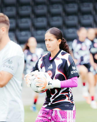 20.09.2026, xhfmx, Fußball 2. Frauen Bundesliga, Eintracht Frankfurt II - Hertha BSC Franziska Schnee (Eintracht Frankfurt U20) Frankfurt