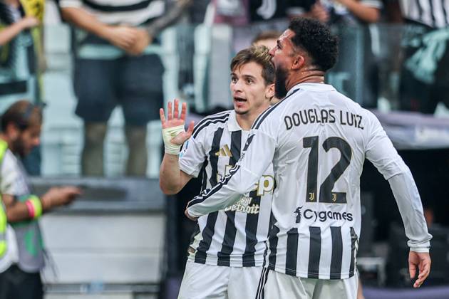 September 20, 2026, Turin, Italy: Francisco Conceicao (Juventus) and Douglas Luiz (Juventus) celebrate after scoring a goal during Serie A 2026 2027 match between Juventus and Atalanta..Final Score: Juventus 2-0 Atalanta Serie A 2026 2027 - Juventus And Atalanta In Turin, Italy - 20 Sep 2026 - ZUMAs197 20260920_aaa_s197_1015 Copyright: xGrzegorzxWajdax