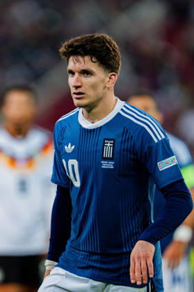 Nations League, Gruppe A, 2. Spieltag, Deutschland vs. Griechenland am 27.09.2026 in der WWK Arena in Augsburg Christos Tzolis Copyright: xBahhoxKarax