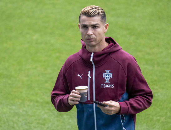 MALMÖ 2026-09-29 Portuguese national soccer player Cristiano Ronaldo seen during Portugal s team training session at Eleda Stadium in Malmo, Sweden on Sept. 29, 2026. Portugal will face Denmark in a Nations League match in Copenhagen on Thursday, but the team is based in Malmo. MALMÖ SWEDEN x50090x