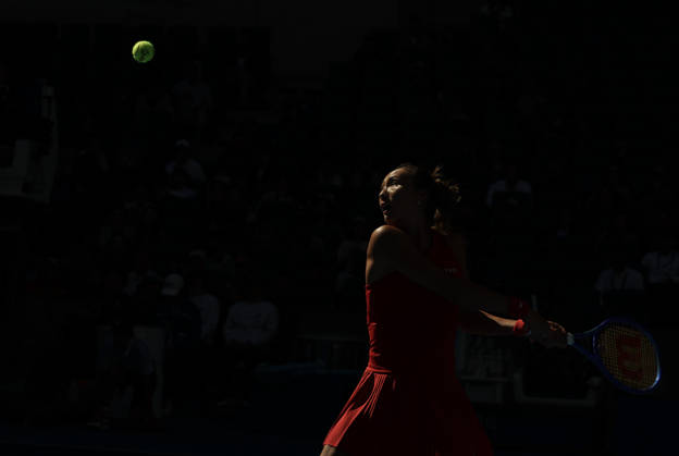 (261001) -- BEIJING, Oct. 1, 2026 -- Zheng Qinwen competes during the women s singles first round match between Zheng Qinwen of China and Shi Han of China at 2026 China Open tennis tournament in Beijing, China, Oct. 1, 2026. ) (SP)CHINA-BEIJING-TENNIS-CHINA OPEN-WOMEN S SINGLES(CN) BaixXuefei