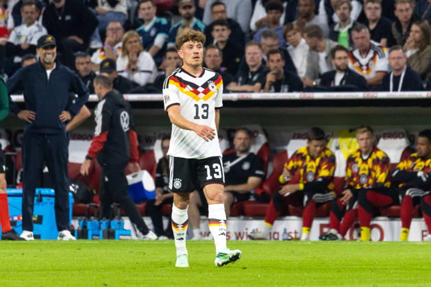 Fussball: UEFA Nations League 2026 - 2027, 3. Spieltag - Deutschland vs Serbien - Allianz-Arena (München) : Philipp Treu (Deutschland, 13) Freisteller Copyright: xMichellexLukax