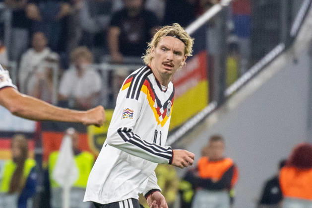 Fussball: UEFA Nations League 2026 - 2027, 3. Spieltag - Deutschland vs Serbien - Allianz-Arena (München) : Nick Woltemade (Deutschland, 11) Portraitfoto, Portrait, Einzelaufnahme, Porträt Copyright: xMichellexLukax