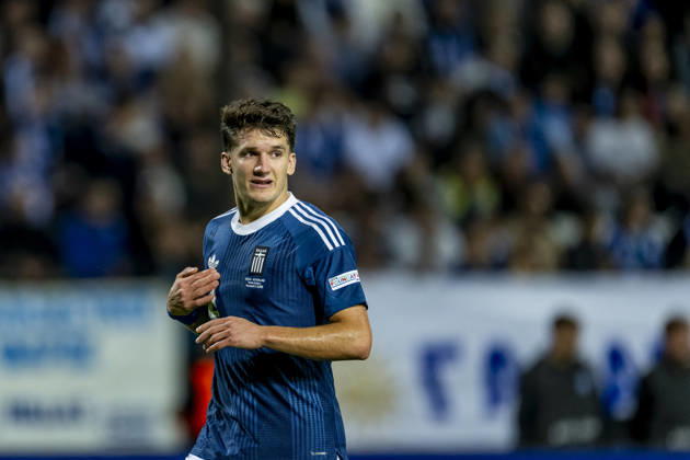 THESSALONIKI - Griekenland forward Christos Tzolis during the UEFA Nations League match between Griekenland and Nederland at Toumba Stadion on 1 October 2026 in Thessaloniki, Griekenland. (Photo by DeFodi Images) -