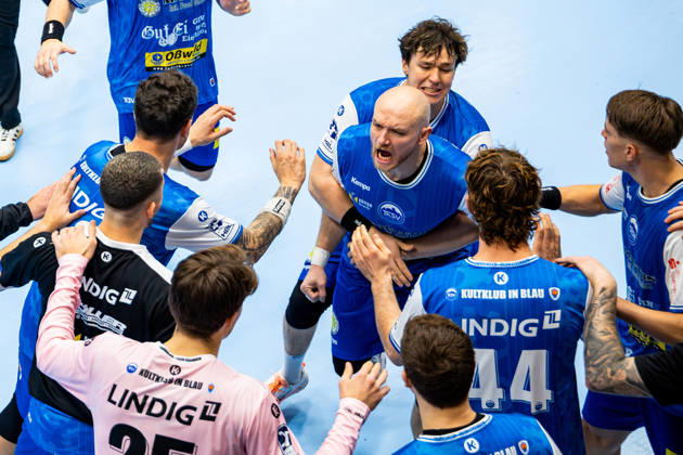 01.10.2026, GER, Handball, Maenner, Saison 26 27, Opel 1.Bl, 7.Spieltag, ThSV Eisenach - TVB Stuttgart Tillman Leu (ThSV Eisenach,99), Peter Walz (ThSV Eisenach,14) 99817 Eisenach Werner-Assmann-Halle Am Sportp Thueringen Deutschland