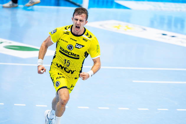 01.10.2026, GER, Handball, Maenner, Saison 26 27, Opel 1.Bl, 7.Spieltag, ThSV Eisenach - TVB Stuttgart Simone Mengon (TVB Stuttgart) 99817 Eisenach Werner-Assmann-Halle Am Sportp Thueringen Deutschland