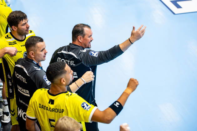 01.10.2026, GER, Handball, Maenner, Saison 26 27, Opel 1.Bl, 7.Spieltag, ThSV Eisenach - TVB Stuttgart Misha Kaufmann (TVB Stuttgart) 99817 Eisenach Werner-Assmann-Halle Am Sportp Thueringen Deutschland