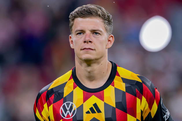 Finn Dahmen (Torwart, Deutschland, 12) Portrait Portraet GER, Deutschland vs. Serbien, Fussball, UEFA Nations League, Ligaphase Liga A, 3. Spieltag, Spielzeit 2026 2027, 01.10.2026 (DFL DFB REGULATIONS PROHIBIT ANY USE OF PHOTOGRAPHS as IMAGE SEQUENCES and or QUASI-VIDEO). Foto: HMB Media Heike Feiner Copyright: HMBxMedia HeikexFeiner